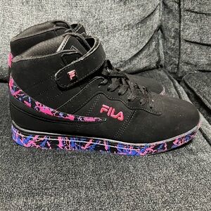 Fila Black and Pink Women's Sneakers